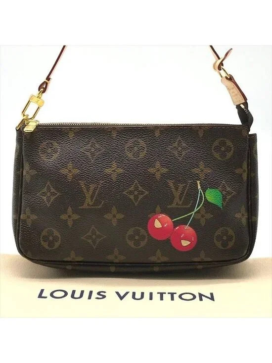 Louis Vuitton Monogram Pochette Cherry Hand Pouch - Picture 1 of 10